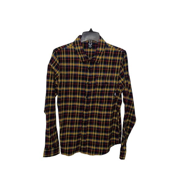 Neff Men's Small Flannel Shirt Plaid Long Sleeve NWT - Picture 1 of 3